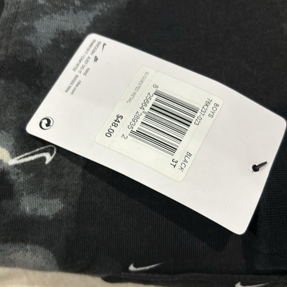 Nike boys super cool black grey check hoodie new with tag - Picture 3 of 5